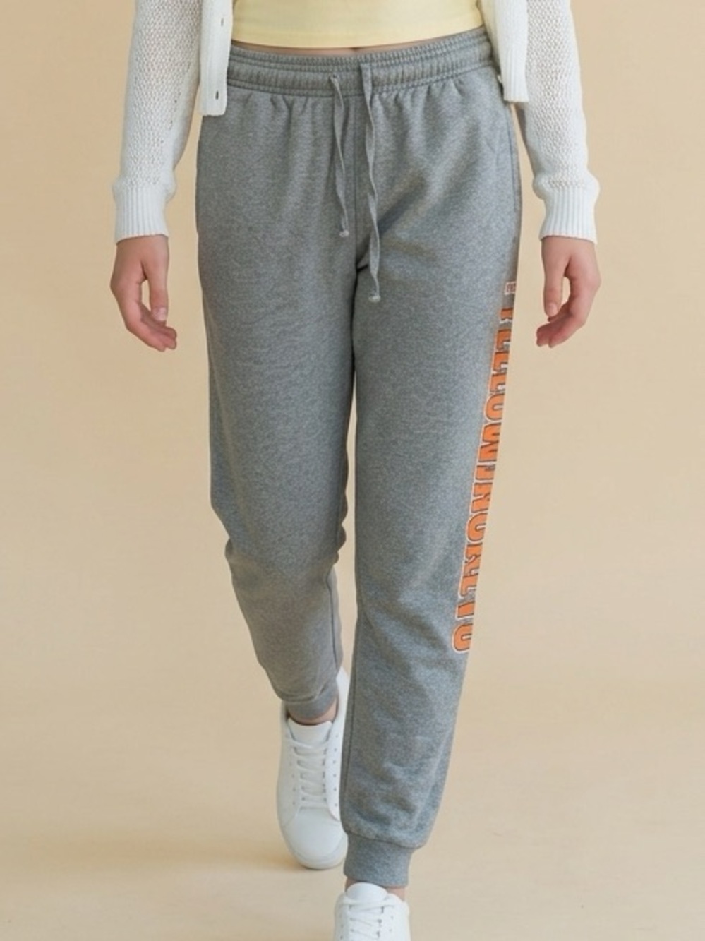 EUC Pel Athletic Unisex Gray Sweatpants Graphic “Rockwell Yellowjackets”- Size S